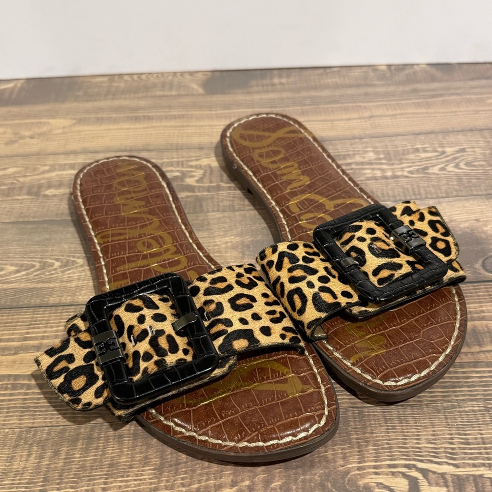 Sam Edelman Animal Print Sandals, sz. 8.5